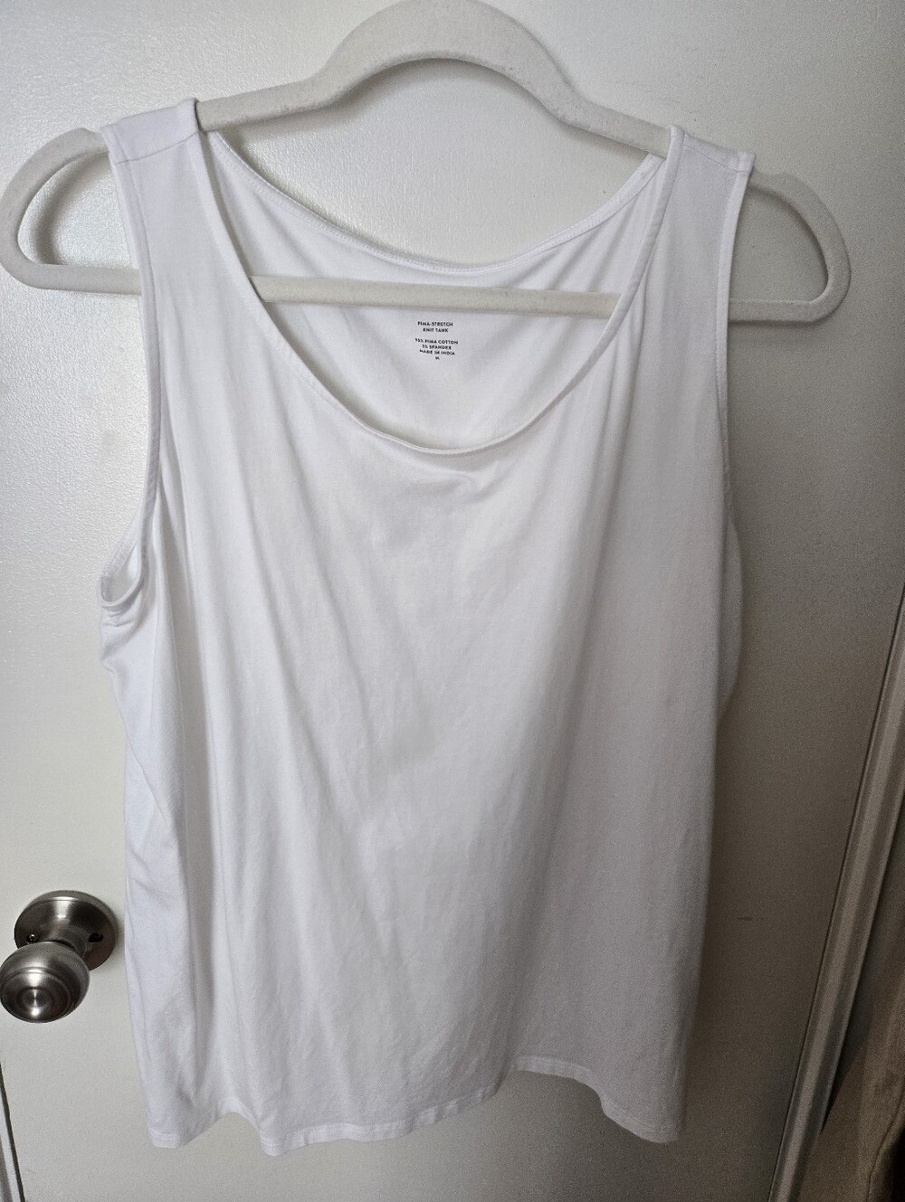 J. Jill White Scoop Neck Tank Top